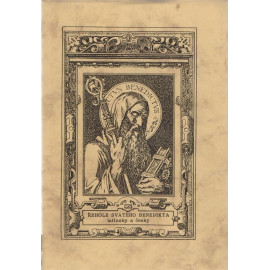 Řehole sv. Benedikta latinsky a česky