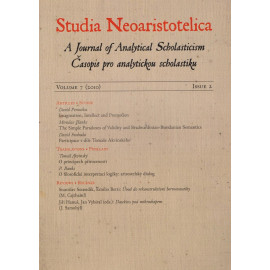 Studia Neoaristotelica ročník 12, číslo 3